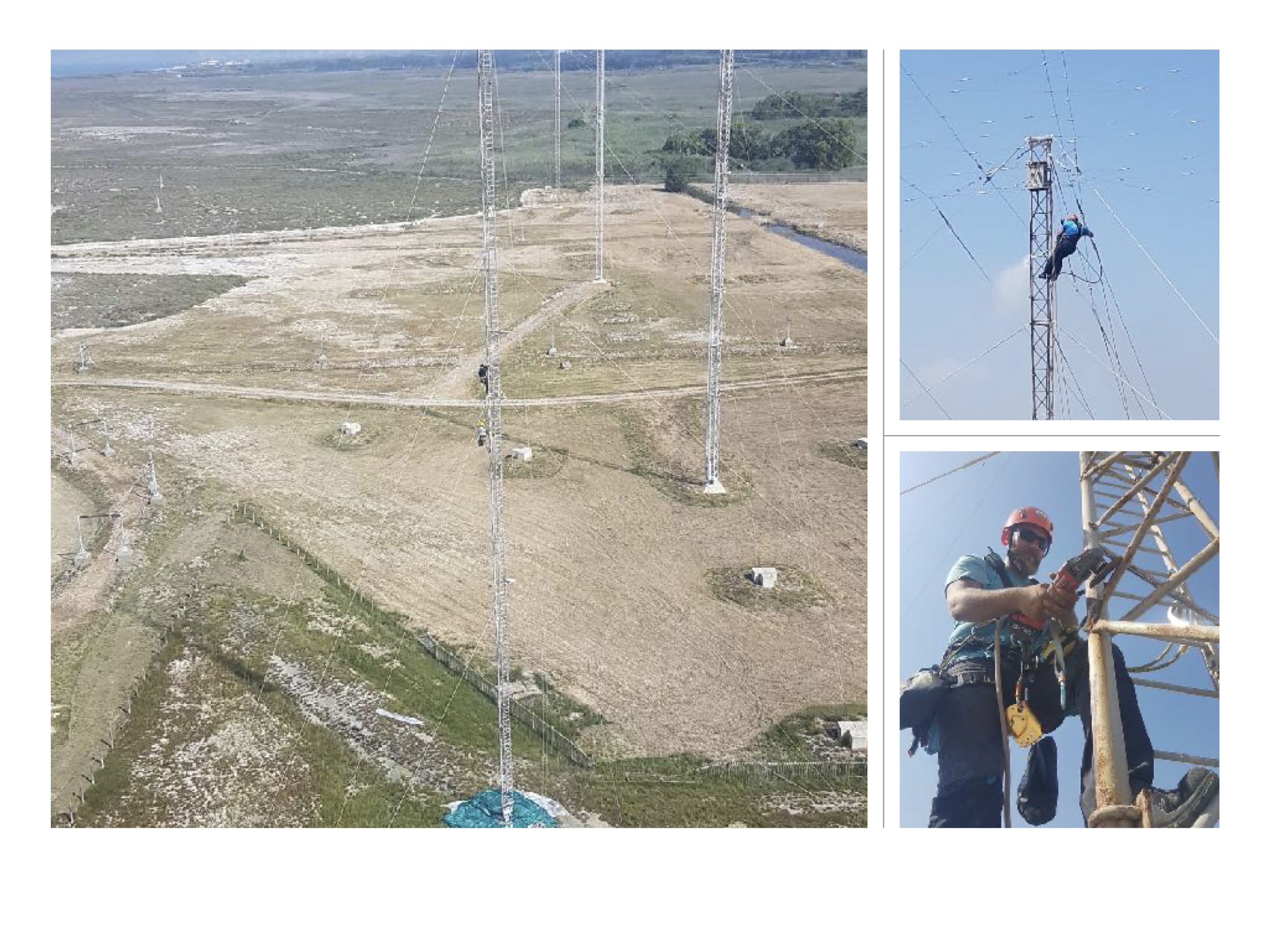 Telecom tower field operations and climbing works.