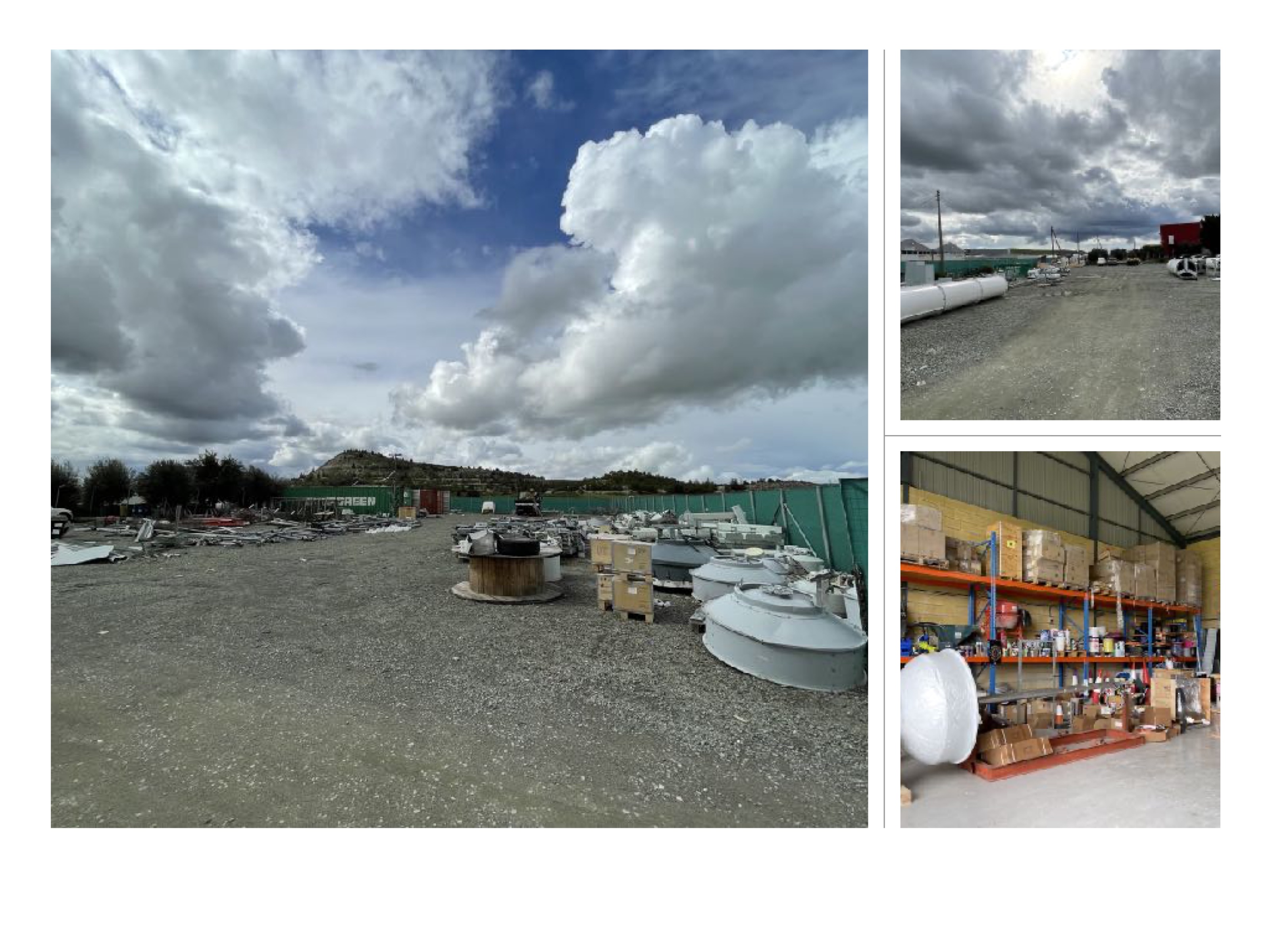 Operations center and engineering materials yard.